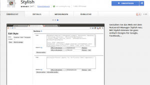 Chrome Stylish Plugin