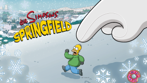 Die Simpsons Springfield Startbildschirm