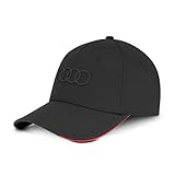 Audi 3132402630 Cap Basecap Baseballkappe Ringe Logo Baseballcap Mütze, schwarz