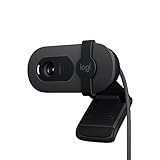 Logitech Brio 100 Full HD-Webcam für Meetings und Streaming, Auto-Lichtausgleich, integriertes...