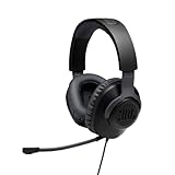 JBL Quantum 100 Over-Ear Gaming Headset – Wired 3,5 mm Klinke – Mit abnehmbarem Boom-Mikrofon...
