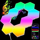 Kimimara Hexagon RGB LED Panel - Großes LED Sechseck Gaming Wandleuchte Smart LED Panel Lichter...