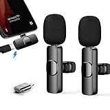 Gilye Mikrofon, Lavalier Mikrofon für iOS/Android, Mini Microphone Plug & Play, Lavalier Mikrofon...