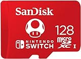 SanDisk microSDXC UHS-I Speicherkarte für Nintendo Switch 128 GB (V30, U3, C10, A1, 100 MB/s...