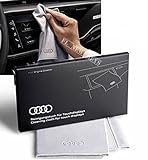 Audi 80A096325 Reinigungstuch für Touchdisplays, Silber, 30x30cm