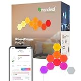 Nanoleaf Shapes Hexagon Starter Kit, 9 Smarten LED Panels RGBW - Modulare WLAN 16 Mio. Farben...