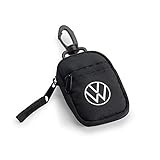 Volkswagen 1H2087402 Schlüsseltasche/Etui, Schwarz mit VW Logo und RFID-Schutz, Keyless Go Schutz