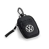 Volkswagen 1H2087402 Schlüsseltasche/Etui, Schwarz mit VW Logo und RFID-Schutz, Keyless Go Schutz