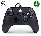Kabelgebundener PowerA Controller für Xbox Series X|S und Windows 10/11 - Schwarz, Gamepad,...