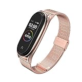 EasyULT Metall Armband Kompatibel mit Xiaomi Band 6/5/4/3, Ersatzband Wasserdicht Edelstahl Strap...