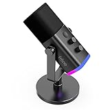 FIFINE XLR Gaming Mikrofon für Streaming Podcast Studio, USB Dynamisch Microphone PC mit...
