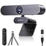 DEPSTECH DW50 Pro Webcam 4K, Ultra HD mit Mikrofon, 3-facher Zoom, 1/2.55 Sony Sensor, Duale Mics...
