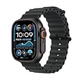 Apple Watch Ultra 2 (GPS + Cellular 49 mm) Smartwatch, Sportuhr mit Titangehäuse in Schwarz und...