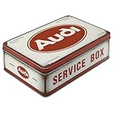 Nostalgic-Art Retro Vorratsdose Flach, 2,5 l, Audi – Service Box – Geschenk-Idee für...