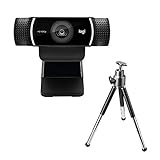 Logitech C922 PRO Webcam mit Stativ, Full-HD 1080p, 78° Sichtfeld, Autofokus, Belichtungskorrektur,...