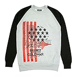 Call of Duty Black Ops Cold War Stars and Stripes Crewneck Pullover, Adultes, S-XXL, Schwarz/Weiß...