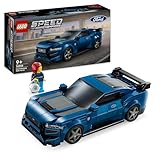 LEGO Speed Champions Ford Mustang Dark Horse Sportwagen, Auto-Spielzeug mit Minifigur zum Bauen,...