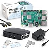Raspberry Pi 3 B+ Starter-Set | Netzteil | Gehäuse | 64GB Edition | 4K HDMI Kabel | Raspberry Pi 3...