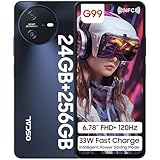 OSCAL Tiger 12 Gaming Smartphone 120Hz, Helio G99 Smartphone 256GB+24GB/1TB TF, 6,78 Zoll FHD+ 2.4K...