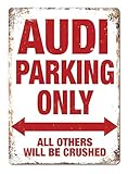 Forry Audi Parking Only Metall Poster Retro Blechschilder Vintage Schild Zum Cafe Bar Garage...