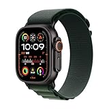 Apple Watch Ultra 2 (GPS + Cellular 49 mm) Smartwatch, Sportuhr mit Titangehäuse in Schwarz und...