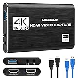 Rybozen Game Capture Karte USB 3.0 Video Capture Card HD 1080P HDMI Videoaufnahme mit Live-...