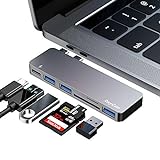 USB C Hub Adapter für MacBook Pro M1/ MacBook Air M1 2020 2019 2018 13' 15' 16', USB-C Zubehör...