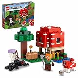 LEGO 21179 Minecraft Das Pilzhaus, Spielzeug ab 8 Jahren, Geschenk für Kinder mit Figuren von Alex,...