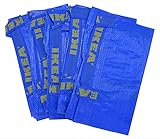 Ikea 5 X IKEA Persenning blau TaschenIdeal für Outdoor Wäsche Einkaufen Lebensmittel DIY Werkzeuge...