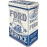 Nostalgic-Art Retro Kaffeedose, 1,3 l, Ford – Fuel Service – Geschenk-Idee für Ford-Zubehör...