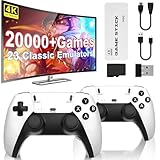 PZNETUE 2025 Pro Upgrade Retro Konsole Spielkonsole Game Stick, 21.000+ Spiele mit 2 Wireless...