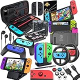 Deruitu Zubehör Set Kompatibel mit Nintendo Switch (18 in 1) - Switch Accessories Bundle mit...