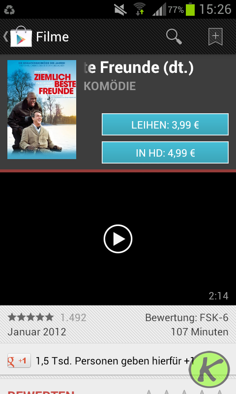 Google Movie Filmkauf jetzt auch in Deutschland?