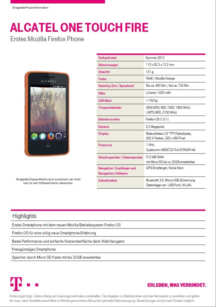 Telekom bringt Firefox OS-Smartphone nach Deutschland [MWC]