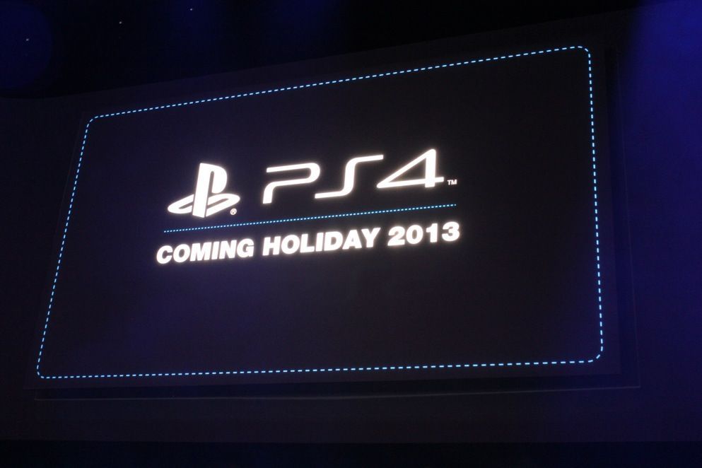 Die PS4 kommt Ende 2013 raus.