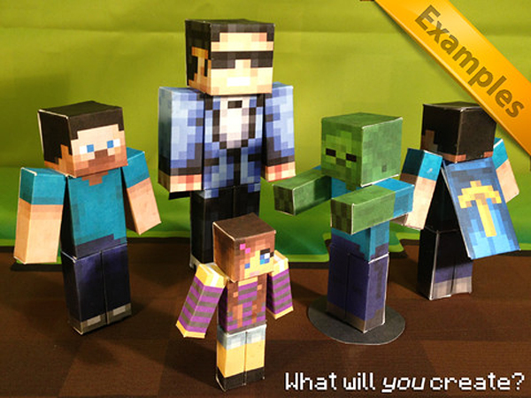 App für Minecraft Papercraft