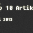 [Überblick] Top 10 Artikel im Mai 2013