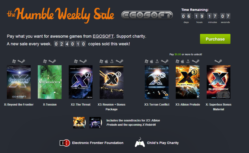 Humble Weekly Sale KW 38: EGOSOFT