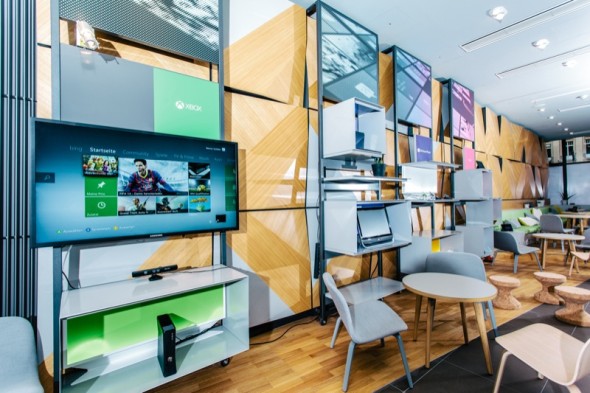 Microsoft: Mischung aus Showroom und Café in Berlin eröffnet