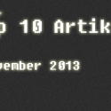 [Überblick] Top 10 Artikel im November 2013