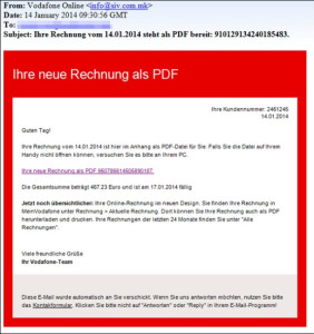 Phishing-Mails-mit-Vodafone-Rechnung