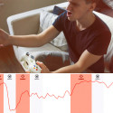 Controller misst Puls und passt Schwierigkeitsgrad an