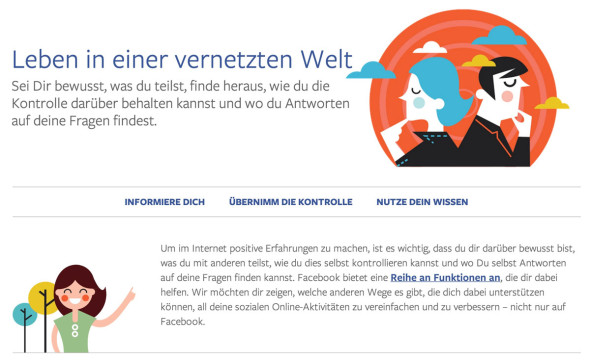 Facebook: Portal “Leben in einer vernetzten Welt” startet