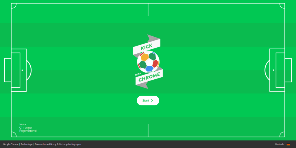 Chrome-Experiment: Kick with Chrome