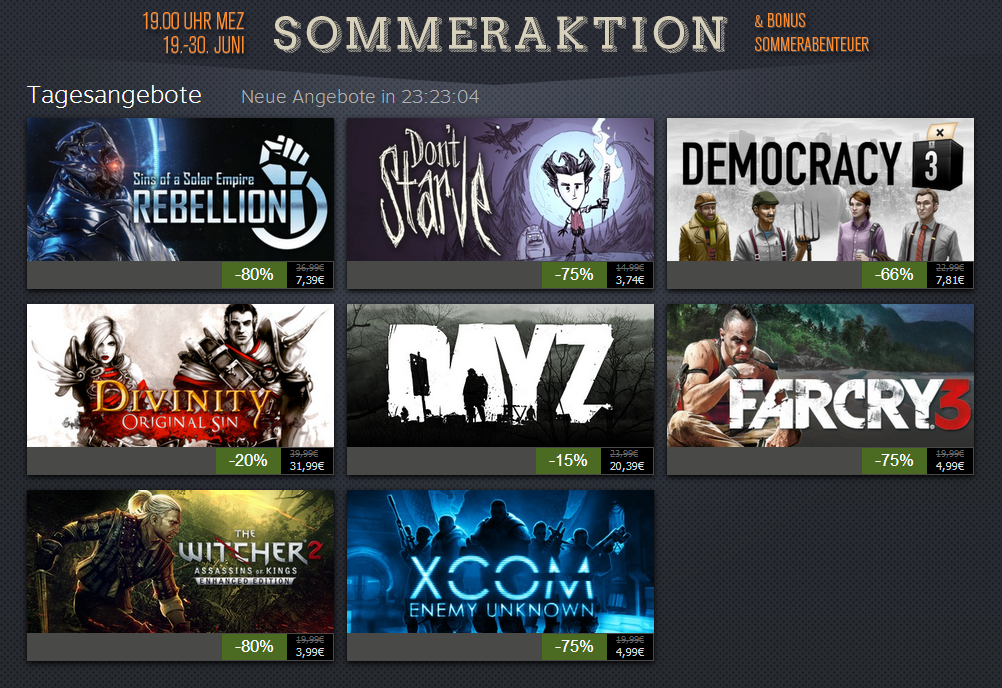 Steam Summer Sale beginnt