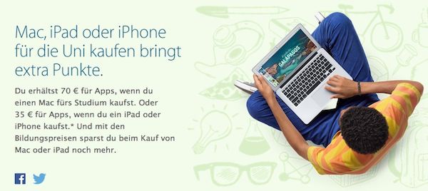 Apple Back to School 2014: Guthaben beim Kauf von Hardware geschenkt