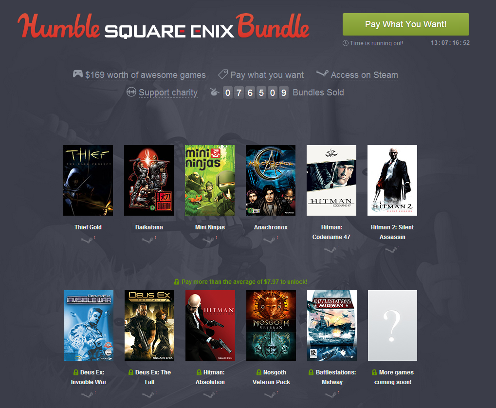 Humble “Square Enix” Bundle