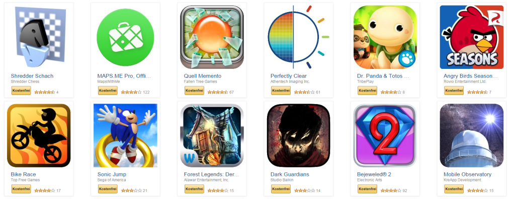 Amazon 42 Apps kostenlos