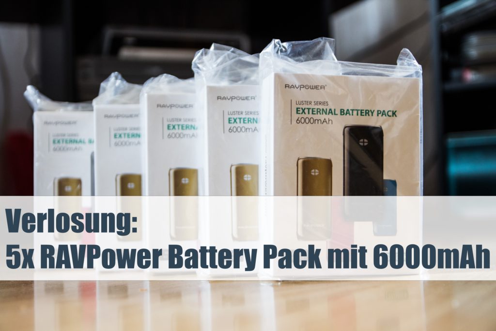 Verlosung: 5x Battery Pack mit 6000 mAh