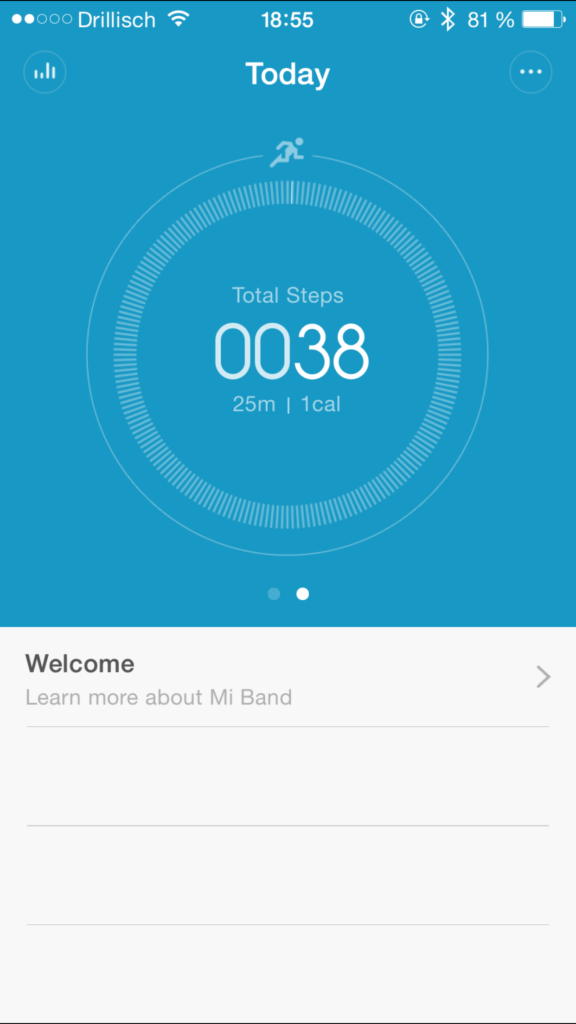 Xiaomi Mi Band Screenshot iOS